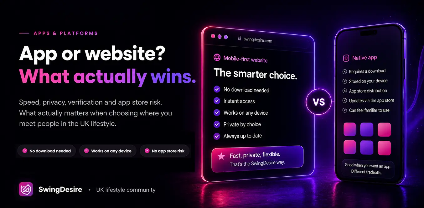 Swingers App vs Swingers Website: Which Is Better for the UK Lifestyle?